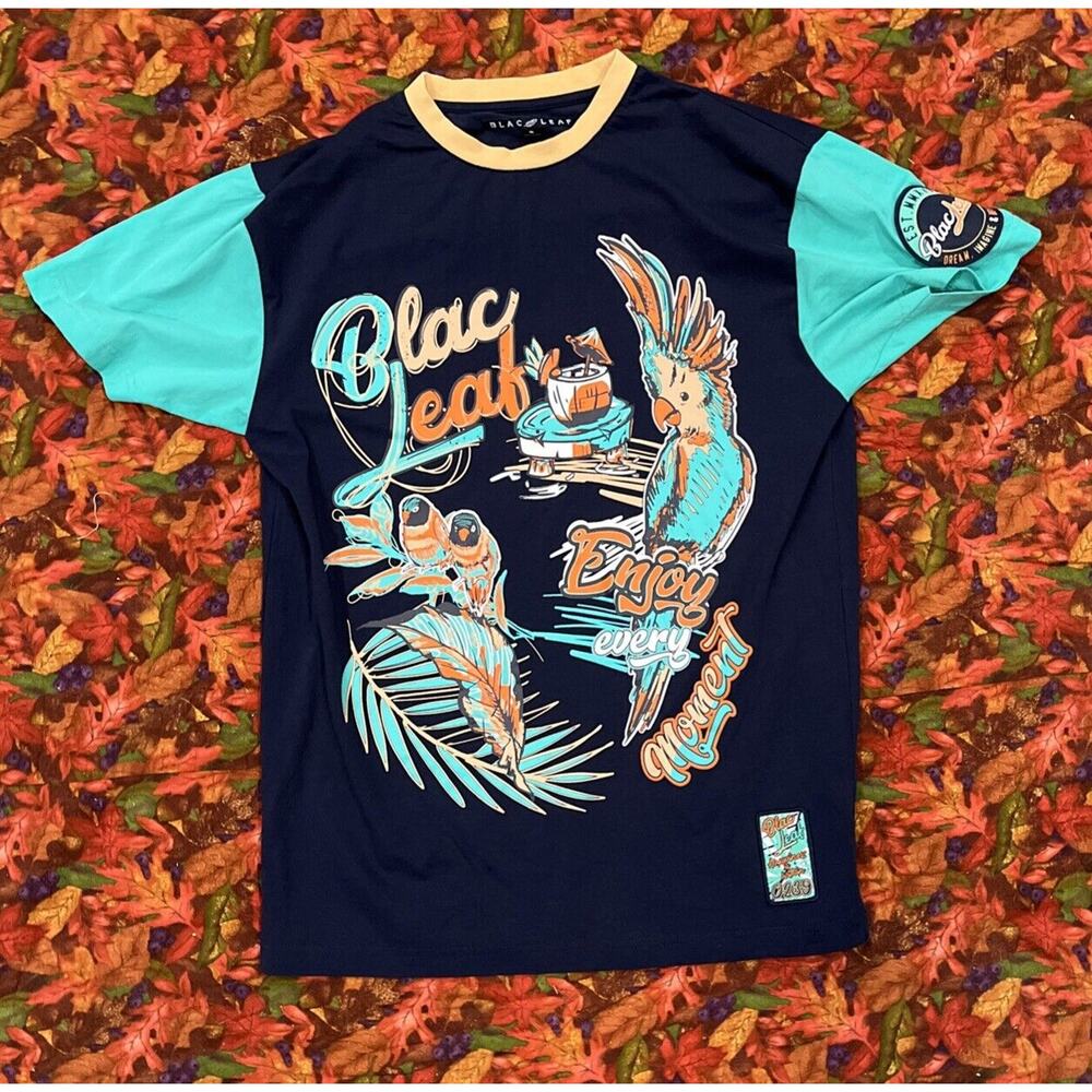 BlacLeaf Designer Enjoy Every Moment T Shirt Size Small